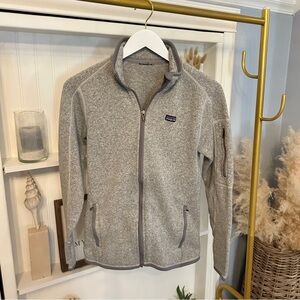 SOLD - Patagonia gray zip up sweater jacket